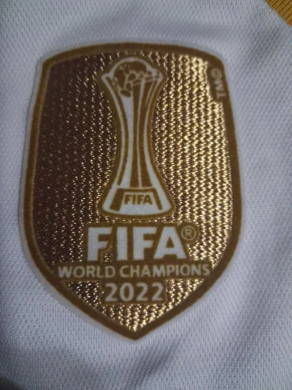 Real Madrid 23/24 Home Jersey Vini Jr #7 - Slim Fit Men's L - Gold FIFA Patch